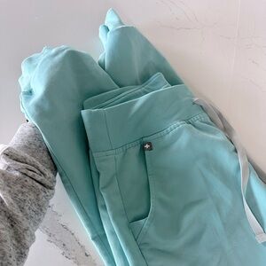 Figs Joggers Scrub Pants Small Sea Glass